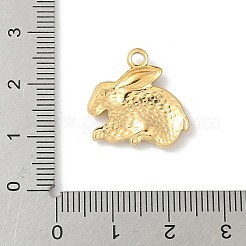 Подвески в виде кроликов из нержавеющей стали 304&nbsp;STAS-S186-07C-G