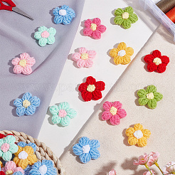 48 pieza de accesorios de adorno de algodón tejido a mano en 8 colores&nbsp;DIY-CY0002-57A