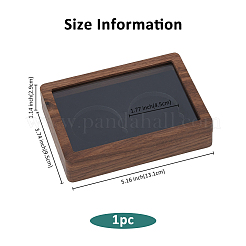 Boîtes d'emballage de pièces de monnaie en bois à 2 compartiment&nbsp;CON-WH0110-021B