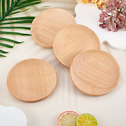 4 tapis de tasse en bois.&nbsp;AJEW-MB0001-18B
