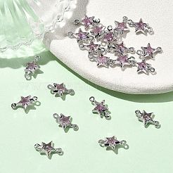 Sternverbinder-Anhänger aus Messing mit Zirkonia-Pavé&nbsp;XGRQ2O212-441B-P