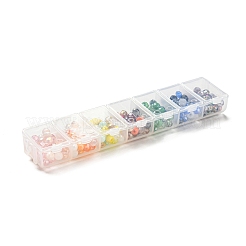 252шт 7 стильные гальванические стеклянные бусины нити EGLA-FS0001-26