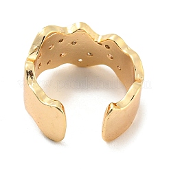 Orecchini in vero ottone placcato oro 14k con zirconi cubici&nbsp;EJEW-M232-01G-G