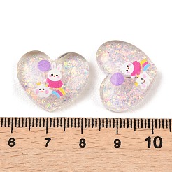 Bedruckte Cabochons aus durchscheinendem Epoxidharz&nbsp;LS-RESI-XCP0002-63B