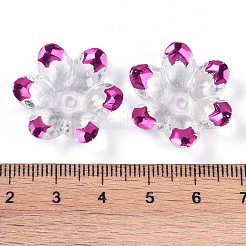 Placage de capuchons de perles en acrylique&nbsp;OACR-H118-06F
