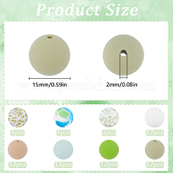 8 стиль силиконовые фокусные бусины SIL-SC0002-21