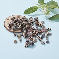 Смешанные в старинном стиле акриловые бусины MACR-YW0001-37