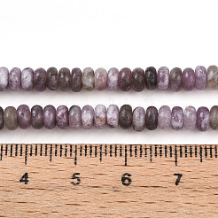 Натуральный лепидолит / пурпурный слюдяный камень бисер пряди G-T140-77