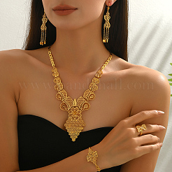 Комплекты из полых цветочных браслетов&nbsp;IK7377