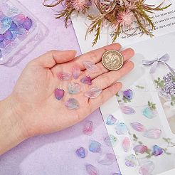 80шт 4 стильные стеклянные подвески&nbsp;GLAA-SC0001-63