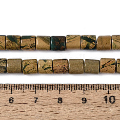 Нити бусин из натурального камня вердит G-T141-89A