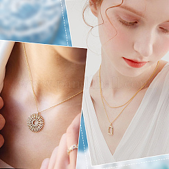 12 шт. ожерелья из нержавеющей стали 304 и 201 толщиной 2 мм для мужчин и женщин NJEW-BBC0001-01