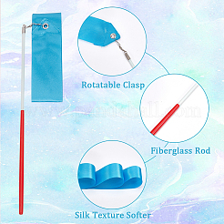 3 шт. поликоттоновые танцевальные ленты с палочкой AJEW-CN0004-17