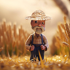 12 шт. мини-соломенная шляпа 4-х стилей DIY-DR0001-66