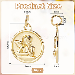 10шт латунные подвески&nbsp;KK-UN0005-62