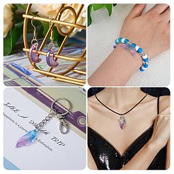 120шт 2 стильные стеклянные подвески GLAA-SZ0001-87