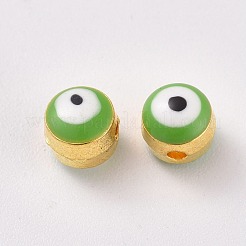 Abalorios europeos del esmalte de la aleación&nbsp;LS-ENAM-WH0047-14A
