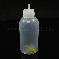 50 куб.см пластик клей бутылки, прозрачные, 10x3.6 см, емкость: 50 мл (1.69 жидких унции)