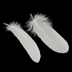 Accesorios de traje de pluma de ganso, teñido, blanco, 160~215x36~47mm