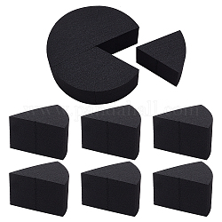 Gorgecraft 12 шт. 2 пакета треугольная пуховка для лица губки для краски премиум-класса черная полумесяц губка для макияжа мини-аппликатор клинья косметические клинья оптом для жидкого крема для основы, чёрные