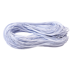 Tondo corda elastica, con esterno in poliestere e interno in gomma per la realizzazione di perline per braccialetti, bianco, 2mm, circa 87.48~98.42 iarde (80~90 m)/fascio