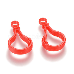 Risultati di chiusura portachiavi con moschettone in plastica a forma di bulbo di colore opaco opaco, rosso, 39.5x20.5x5mm