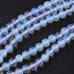 Chapelets de perles d'opalite, ronde, 6mm, Trou: 1mm, Environ 67 pcs/chapelet, 14.92 pouce