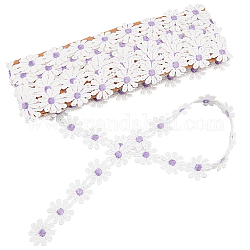 Gorgecraft Polyesterband, für Vorhangspitzenbesätze, Gänseblümchen, Flieder, 1 Zoll (25 mm), ca. 5 Meter / Karte (4.57 m / Karte)