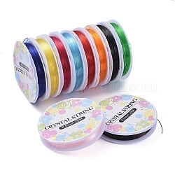 Elastic Crystal Thread, Jewelry Beading Cords, For Stretch Bracelet Making, Mixed Color, 0.5mm, about 21.87 yards(20m)/roll