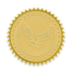 Самоклеящиеся наклейки с тиснением золотой фольгой, стикер украшения медали, рисунок птицы, 5x5 см