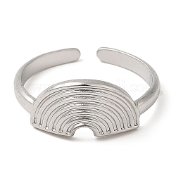 304 anneaux de manchette ouverts en acier inoxydable, demi-rond, couleur inoxydable, diamètre intérieur: 17.8 mm
