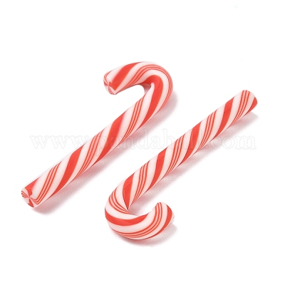 Рождественские бусины из полимерной глины ручной работы CLAY-P005-04B-1