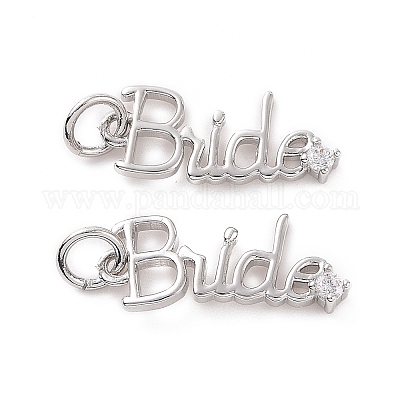 Стойки обшивки латунь микро проложить Циркон подвеску KK-C008-12P-1