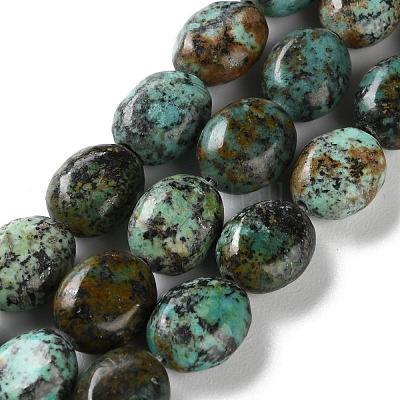 Бусы натуральная африканская бирюза (яшма) G-M420-D17-01-1