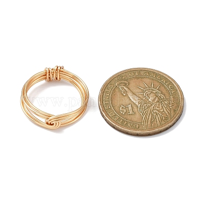 Кольца на палец из латунной проволоки RJEW-TA00092-1