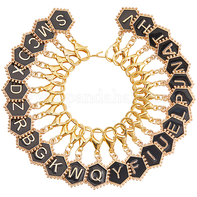 26 шт. сплав эмали кулон фиксирующие маркеры петель HJEW-SC00139-1