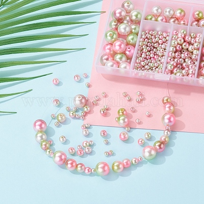 497шт 5 стиля радуги абс пластик имитация жемчуга OACR-YW0001-09C-1