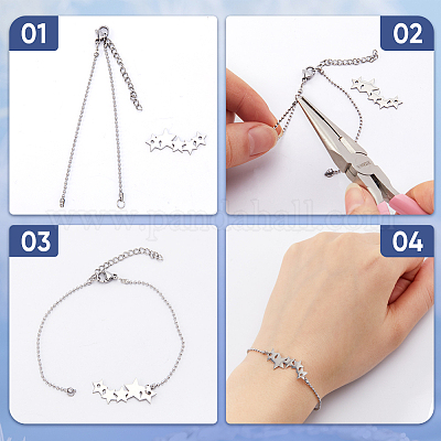 20 шт. шариковые цепи из нержавеющей стали 304 AJEW-SP0001-02-1