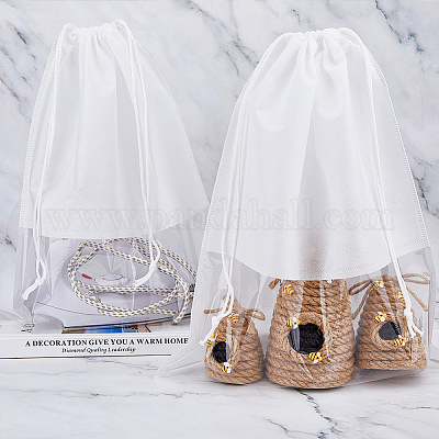 Сумки для хранения обуви из нетканого материала с видимым окошком ABAG-WH0045-13B-1