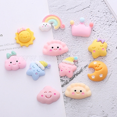 Непрозрачные кабошоны из смолы OHAR-PW0001-477-1