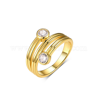 Элегантное геометрическое кольцо s925 с цирконом для женщин CC5596-1-1