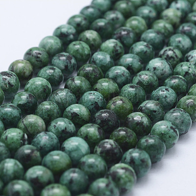 Brins de perles de jaspe sésame teintées naturellement&nbsp;G-E443-A15-1