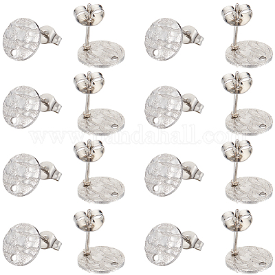 50 шт. фурнитура для сережек-гвоздиков из нержавеющей стали 304 STAS-SC0008-57P-1