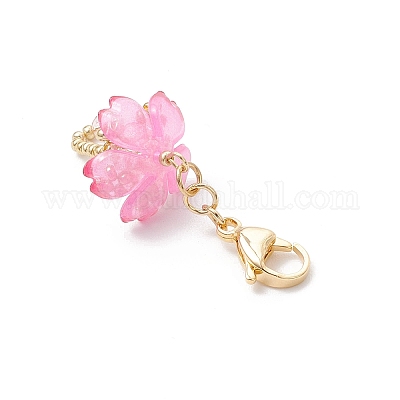 Зонтик ручной работы стеклянные бусины и акриловые подвески наборы украшений HJEW-MZ00280-1