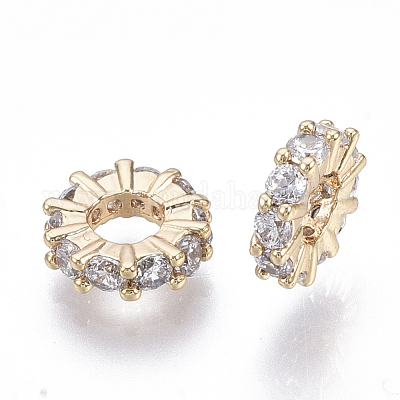 Латунные бусины из микрокубического циркония KK-N231-28-NF-1