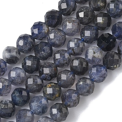 Нити из натурального иолита / кордиерита / дихроита&nbsp;G-L651-C03-6mm-1