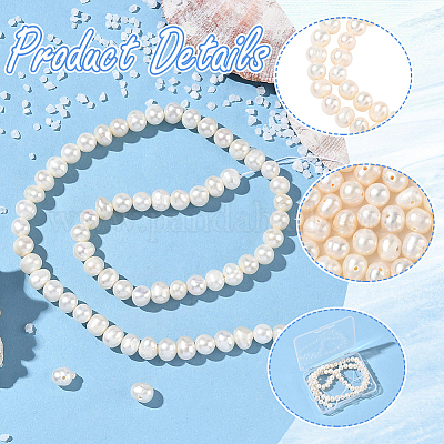 1 нить бусин из натурального культивированного пресноводного жемчуга PEAR-SC0001-42-1