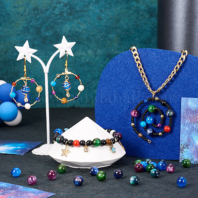 5 пакетик 5 цвета непрозрачных сверкающих звездочек из смолы RESI-TA0001-86-1