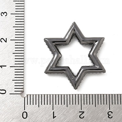 Стойка покрытие латунь микропаве кубический цирконий звездообразные соединительные кольца KK-A234-004B-1