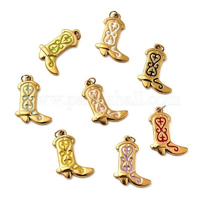 Подвески из нержавеющей стали 304 с эмалью STAS-B097-26G-05-1